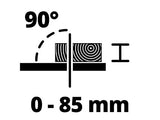 Einhell Sierra de mesa circular TE-TS 315 U (máx. 2200 W, prolongación de mesa plegable, Ø315 x ø30 mm hoja, hoja de sierra inclinable 45°, incl. barra corredera, bloque corredera y herramienta)
