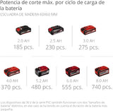 Einhell Ingletadora telescópica TE-SM 36/210 Li-Solo Power X-Change (36 V, iones de litio, Ø210x Ø30 mm hoja, función de tracción de marcha suave, láser de línea de corte, sin batería y cargador)