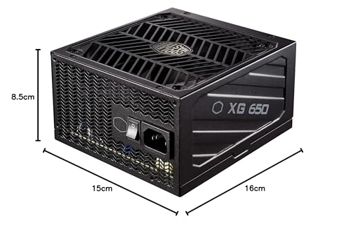 Cooler Master XG 650 Platinum Fuente de Alimentación (UE) - 80 Plus Platinum (Eficiencia +92%) 650W, Totalmente Modular, Condensadores 100% Japoneses, Ventilador FDB de 135mm - 10 Años de Garantía