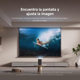Xiaomi L1 Proyector Inteligente 1080P con Google TV & Netflix, Portátil Cine en Casa, Enfoque Auto & Keystone, HDR10/HLG, Pantalla 120", WiFi 5G Bluetooth, Audio Dolby, Proyector Exterior