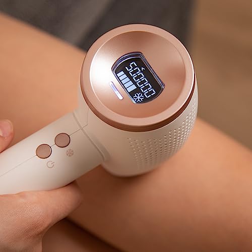 Cecotec Depiladora de Luz Pulsada Bamba SkinCare IPL Gun, Mujer y Hombre, Cuerpo, axilas y rostro, Lámpara de cuarzo, 500 mil Pulsos, Cooling Function, Pantalla LCD, 2 modos de disparo.
