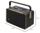 JBL Authentics 300, altavoz inteligente portátil, con tecnología Bluetooth, Wi-Fi integrado y asistente de voz, negro, Enchufe EU (tipo C)