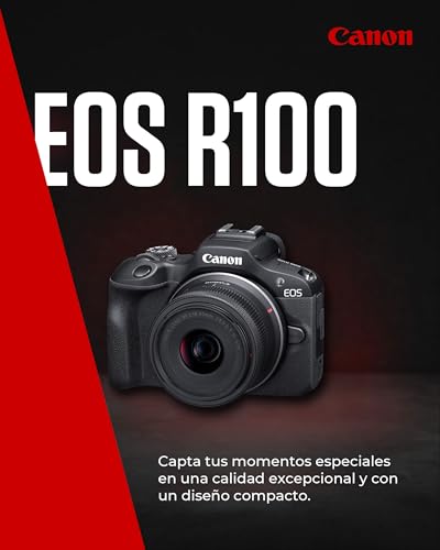 Canon EOS R100 Cámara sin Espejo de Nivel Básico Diseñada para Que Las Familias Capturen Recuerdos para Toda la Vida