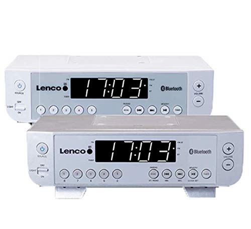 Lenco KCR-100 UKW Radio de Cocina con Bluetooth® Blanco