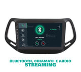 Radio de Coche para Jeep Compass Android GPS Bluetooth WiFi USB Dab+ Touchscreen 10" 8core Carplay AndroidAuto