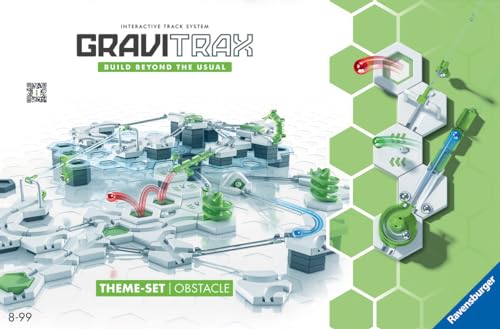Ravensburger - Gravitrax Theme Set Obstacle, Stem, Circuito de canicas con obstáculos, Construcción, Juego Educativo, Juego para niños, 8+ Años