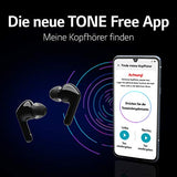 LG TONE Free FN5 Auriculares True Wireless con autolimpieza UVnano que elimina el 99,9% de las bacterias, tecnología Meridian Sound, doble micrófono para llamadas en la oficina y carga rápida en negro