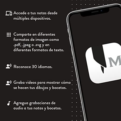 Moleskine Smart Writing Set, Libreta Inteligente con Bolígrafo Inteligente Incluido, Cuaderno Digital de Moleskine con Páginas a Rayas, Grande, 13x21 cm, Negro