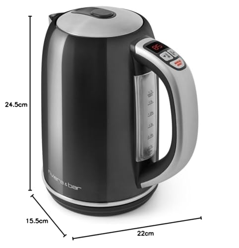 Riviera & Bar BT549A Hervidor, 2200 W, 1.7 litros, Metal, Gris