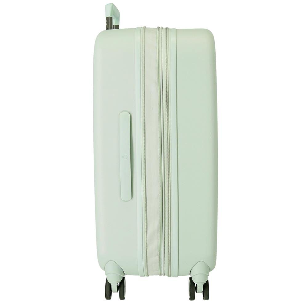 Enso Beautiful day Maleta mediana Verde 48x70x28 cms Rígida ABS Cierre TSA integrado 79L 4,32 kgs 4 Ruedas dobles