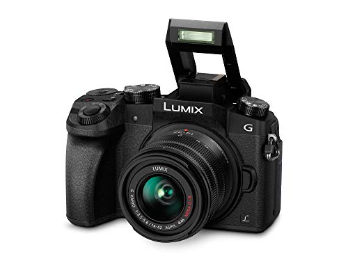 Panasonic Lumix DMC-G7KEC - Cámara EVIL de 16 MP, Pantalla 3", Grabación de Vídeo en 4K, Wi-Fi, RAW, Cuerpo Ergonómico, Kit con Objetivo Lumix Vario 14 - 42 mm/F3.5 - 5.6, Color Negro