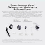 XIAOMI Buds 5 Pro, Auriculares inalámbricos, cancelación Ruido, Harman Audio EFX, Qualcomm aptX Lossless Audio, diseño ergonómico, hasta 36 Horas de batería, Blanco (Versión Bluetooth)