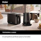 HAIER Hervidor de Acero Inoxidable, Ahorro de Energía, 7 Ajustes de Temperatura, Función Mantener Caliente, Hervir para una Taza, 1.7L, 2200W [I-Master Series 5]