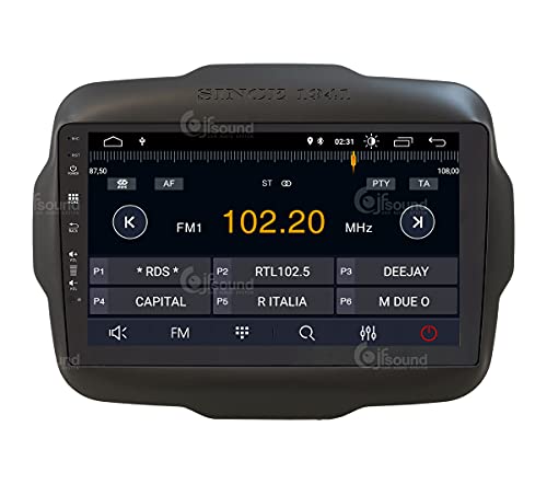 Radio de Coche para Jeep Renegade Android GPS Bluetooth WiFi USB Dab+ Touchscreen 9" 4core Carplay AndroidAuto