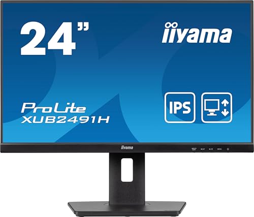 iiyama Prolite XUB2491H-B1 24' IPS Monitor, 1920 x 1080 Full HD, 100Hz, 0,5ms
