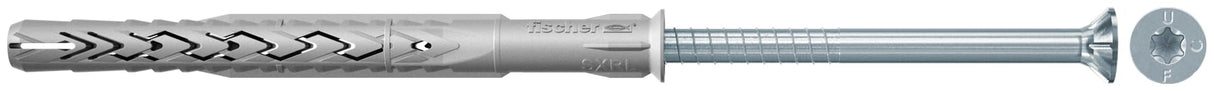 Fischer 530931 Taco Alargado, Acero galvanizado, 14x360