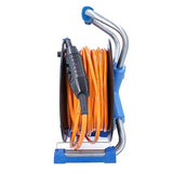 as - Schwabe Cable de extensión Naranja de 40 m con 3 enchufes de protección IP44, Fabricado en Alemania, Color Negro I 23829