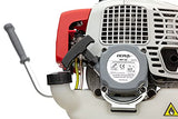 IKRA desbrozadora a Gasolina IBF 43 Incl. Bobina, Disco de 3 Puntas y arnés, 1,1 kW, Gris/Rojo