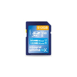 Integral Tarjeta SD de 512GB UHS-II V60 con velocidades de Lectura de hasta 300 MB/s y velocidades de Escritura de 150 MB/s. Tarjeta de Memoria de Alta Velocidad Profesional SDXC