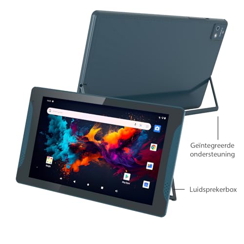Logicom Tab Stand Pro 2 - Tablet HD de 10,1" - Soporte Integrado - 64 GB - Android 13 - Batería de 6000 mAh - Bluetooth 5.0 - Azul