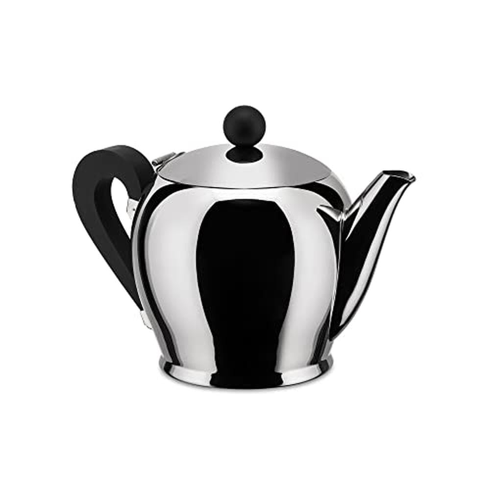 Alessi Tetera Bombe, Acero Inoxidable, Plateado