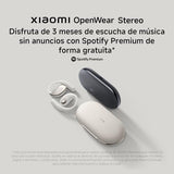 XIAOMI OpenWear Stereo - Auriculares inalámbricos, cancelación de Ruido, Driver dinámico, Doble micrófono, 7.5 Horas de autonomía y 38,5 Horas con el Estuche de Carga, Cosmic Grey (Versión ES)