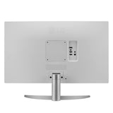 LG 27UP600-W - Monitor 4K UHD 27 pulgadas, Panel IPS: 3840x2160, 60Hz, 5 ms, 1000:1, 400nit, DCI-P3 95%, 16:9, HDMI, DisplayPort, Conectividad Universal, Inclinación Ajustable, Color Negro