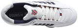 K-Swiss Defier Rs - Zapatillas de tenis Hombre, color blanco - white (white/dressblue/fieryred 164), talla 46 EU