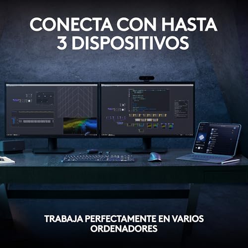 Logitech MX Keys S Teclado inalámbrico, Perfil Bajo, Escritura Fluida Precisa Silenciosa, Teclas Programables, Iluminación, Bluetooth, Carga USBC, QWERTYEspañol