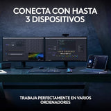 Logitech MX Keys S Teclado inalámbrico, Perfil Bajo, Escritura Fluida Precisa Silenciosa, Teclas Programables, Iluminación, Bluetooth, Carga USBC, QWERTYEspañol