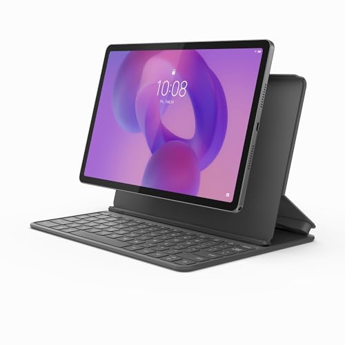 Lenovo Idea Tab – Tablet 11" 2.5K (MediaTek Dimensity 6300, 8 GB RAM, 256 GB UFS, 90 Hz, 4 Altavoces, Wi-Fi 5, Bluetooth 5.2, Android 15) Color Gris – Incluye Teclado Folio + Tab Pen