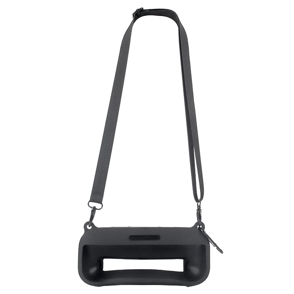 Ruelen Suave de Silicona para Altavoz portátil SoundLink Flex Bluetooth con Correa y mosquetón, Negro