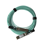 StarTech.com Cable QSFP+ de 15m AOC Activo de 40Gb - Latiguillo Compatible con MSA - Cable de Fibra óptica (15 m, QSFP+, QSFP+, Macho/Macho, Negro)