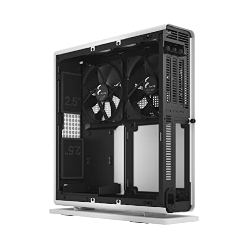 Fractal Design Ridge White - PCIe 4.0 Riser Card Included - 2X 140mm PWM Aspect Fans Included - Type C USB - m-ITX PC Gaming Case