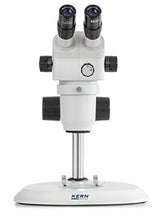 Estéreo Zoom Microscopio [Núcleo ozo 553] Tubus: Trin ocular, ocular: hswf 10 x 23 mm, campo de visión: ø28,75 – 3,3 mm, objetivo: 0,8 x – 7 x, soporte: columna