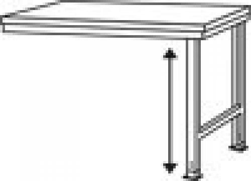 Manuflex LU8013.7016 ESD ESD - Mesa de Trabajo Universal con Placa de Caucho, diseño Universal
