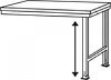 Manuflex LU8013.7016 ESD ESD - Mesa de Trabajo Universal con Placa de Caucho, diseño Universal