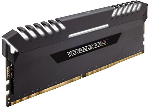 Corsair Vengeance RGB - Kit de memoria Entusiasta de 16 GB (2 x 8 GB, DDR4, 3200 MHz, C16 XMP 2.0) negro