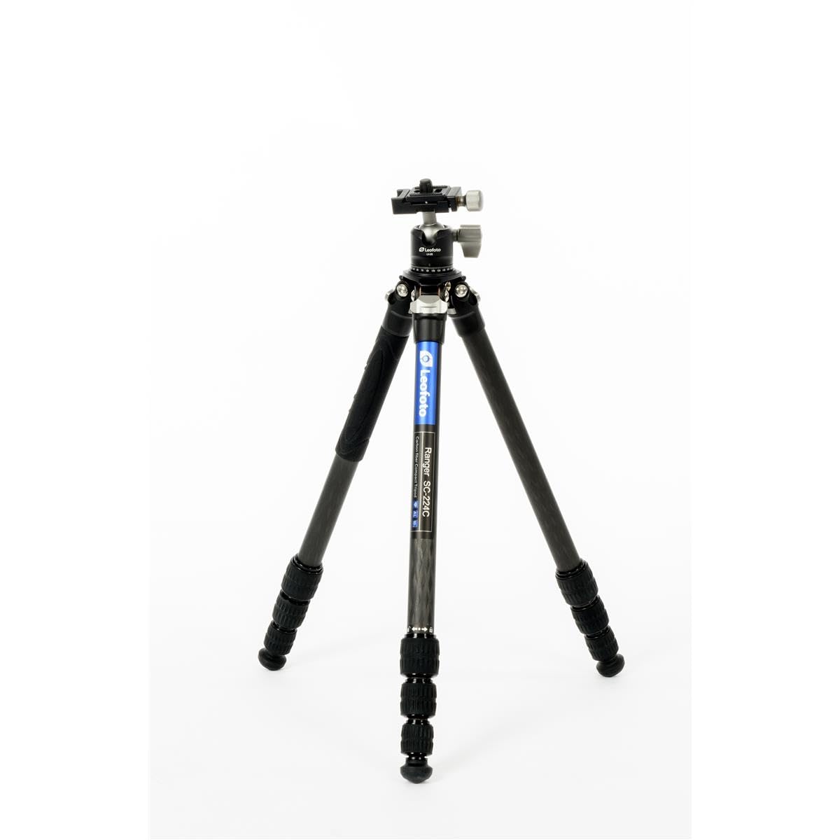 Leofoto - Ranger - Trípode de Carbono para cámaras - Incluye Cabezal esférico - Capacidad de Carga de 6 kg - Pies Extensibles - Altura mínima de 10,5 cm a una Altura máxima de 38 cm - SC-224C+