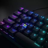 SteelSeries Apex 9 Mini - Teclado Mecánico de Gaming - Interruptores ópticos - Accionamiento de 2 puntos - Forma compacto Esports Mini 60 % - Interruptores intercambiables - Teclado nórdico (QWERTY)
