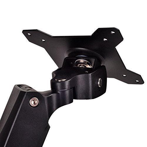SilverStone SST-ARM11BC - Bracket para montaje de un brazo para monitor LCD LED, Ajustable, con rotación de 360º, brazo basculante arriba/abajo 90º,izquierda/derecha 90º & 180º Max VESA100x100,negro