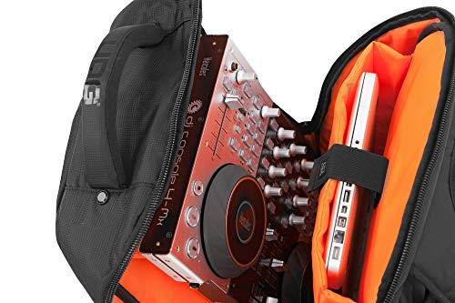 UDG U9102BL/OR BackPack - Mochila para dj, color negro y naranja