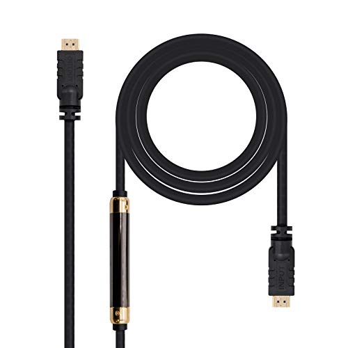 Monkey Ladder Cable HDMI V1.4 30m, alta velocidad, soporte V/HEC, repetidor A/M-A/M, ideal para conectar TV y dispositivos multimedia.
