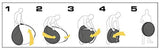 Bresser BR-3 Fondo plegable de tamaño 180cmx240cm negro/blanco