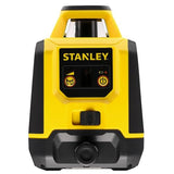 STANLEY Nivel láser Haz rojo 30m, Rotativo con Estuche y Accesorios Completos: Gafas, Objetivo, Detector y Soporte para una Precisión Profesional - Alcance 240 M (diámetro), STHT77616-0