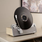 Lenco LSA-071SI - Tocadiscos Vertical Totalmente automático con Altavoces incorporados y Bluetooth® - Plata