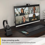Jabra PanaCast 20 Cámara de videoconferencia 4K – Cámara Web Flexible de solución de vídeo Personal Plug & Play con tecnología IA 4K Ultra-HD, optimización Inteligente de Zoom y iluminación