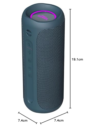 Vieta Pro Altavoz Bluetooth Potente 25W, Radio FM, Resistente al Agua, 12H Batería, Micrófono, Aux-In, USB-C, TWS, Compatible con Alexa | Altavoz Portátil Goody 2. Azul