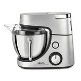 Krups Robot de cocina Master Perfect Gourmet KA631D, 1100 W, 8 velocidades, cuenco de acero inoxidable de 4,6 L, 5 accesorios: juego de hornear, cuenco flexible, acero inoxidable cepillado