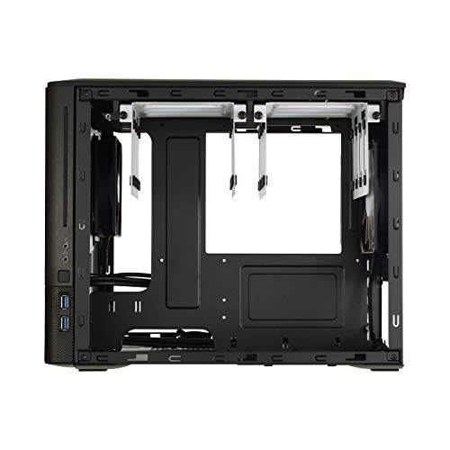 Fractal Design Node 804, Caja de Ordenador de sobremesa, Negro